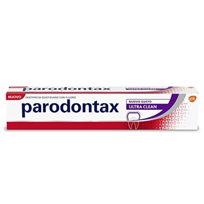 Parodontax Ultra Clean, Dentifricio che Aiuta a Ridurre e Prevenire il Sanguinamento delle Gengive e Mantenere Denti Forti e Alito Fresco, 75 ml