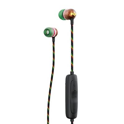 House of Marley Smile Jamaica trådlösa 2 in-ear hörlurar – brusisolerande Bluetooth-hörlurar, 9 timmars speltid, med snabbladdning, IPX-4 vattentät, mikrofon, FSC-certifierat trä – koppar