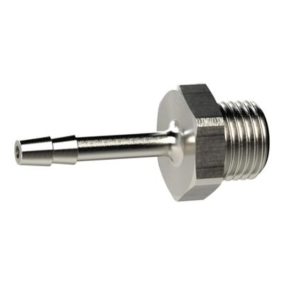 Schroefslangaansluiting, G 3/8 a., voor slang LW 12 mm, SW 19, messing niet; werkdruk max. 25 bar, bedrijfstemperatuur. Maximale 150 °C.