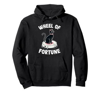 Wheel Of Fortune Robot Vacuum Cleaner Funny Cat Pullover Hoodie