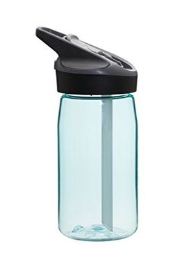 Botella Tritan 0.45 L. azul claro tapón Jannu
