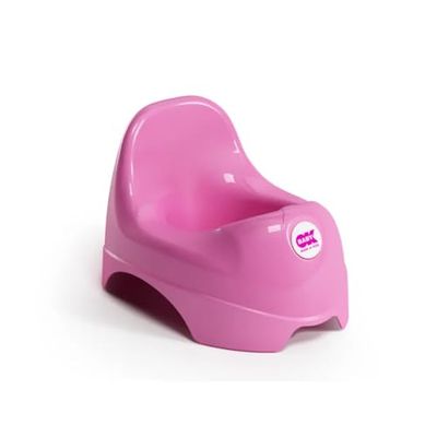 OKBABY Relax - Wc-potje met Ergonomische Zitting en Verhoogde Rugleuning - Roze