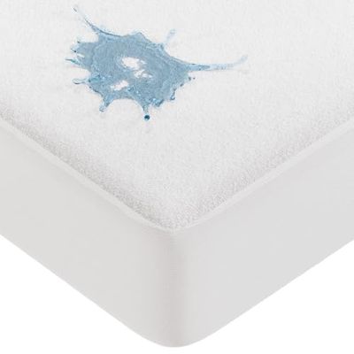 VOUNOT® 2pz Coprimaterassi Una Piazza e Mezza Impermeabili 135x190x30 cm, Certificato OEKO-TEX, Proteggi Materasso Traspirante e Antipolvere, Lavabile in Lavatrice, Bianco