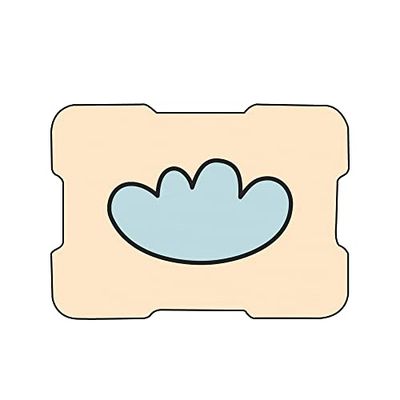 Bonamaison, Digitaal bedrukte muismat, antislip onderkant, voor kantoor en thuis, afmetingen: 22x18 cm