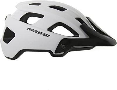 Massi Air Force fietshelm, wit, T.L, multifunctionele fietshelm, volwassenen, uniseks, maat L