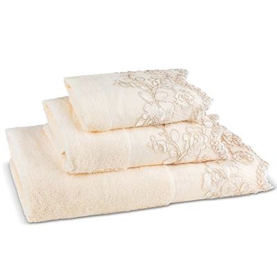 Zahari Home Rose Vine Ensemble de 3 serviettes de bain - Serviette de bain, essuie-mains et serviette de toilette - Décoration moderne - Beau design unique - Ensemble de serviettes de bain élégantes