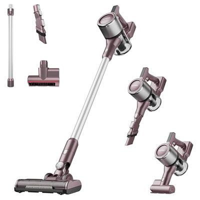 Eureka AK10 Pet Aspirateur Balai sans Fil Puissant 450W, 60 Mins Autonomie Nettoyage, LED Affichage, Aspirateurs Balais 29KPa pour Sols durs, Tapis, Poils d'Animaux