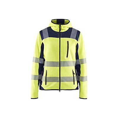 Blaklader 49672120 VESTE TRICOTÉE POUR DAMES HI-VIS, Jaune/Marine, taille XL
