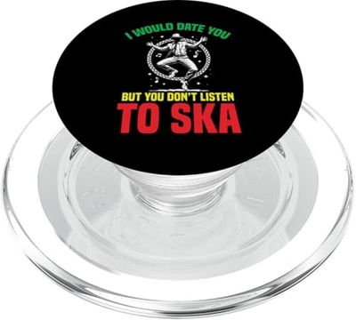 Ska Regga Music Date You Jamaican Music Lover Ska Músico PopSockets PopGrip para MagSafe
