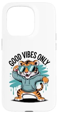 Tigre Dabbing Con Occhiali Da Sole Custodia per iPhone 15 Pro