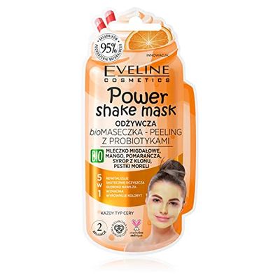 Eveline Cosmetics Power Shake Odżywcza biomaseczka – peeling z probiotykami