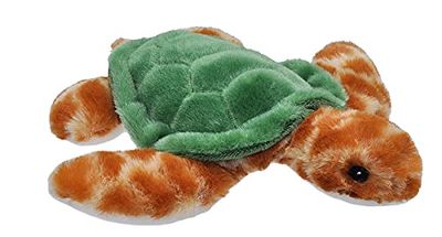 Wild Republic Ecokins Mini Tartaruga Di Mare, Peluche Per Bambini 20 cm, Peluche Di Qualità, Regalo Di Compleanno, Giocattoli Ecologici, Creato Riciclando 7 Bottiglie In Plastica