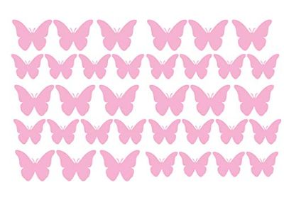 60 Second Makeover Limited Pack Of 35 Vinyl Butterfly Butterflies Stickers Car Bike Scooter Helmet Decal Laptop Decorative Window