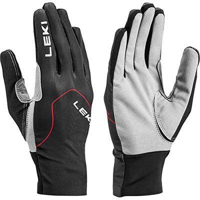 Leki Guanti Nordic Skin, Black-Red-Graphite, EU 8