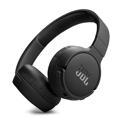 JBL Tune 670NC draadloze on-ear koptelefoon in zwart - met Adaptive Noise Cancelling, Bluetooth, lichtgewicht ontwerp en 70 uur batterijduur
