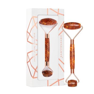 CRYSTALLOVE Masajeador facial con cognac ámbar