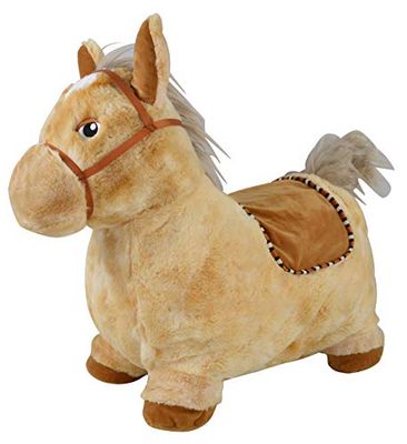 Bayer Chic 2000 401 30 Cheval Sauteur Gonflable avec Pompe à air Marron