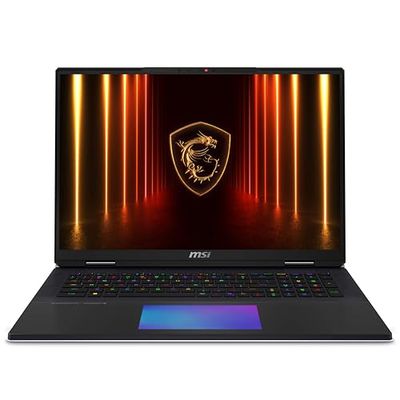 MSI Titan 18 HX AI Gaming laptop-(18'' UHD+,120 Hz, Intel® Core Ultra 9 285HX,NVIDIA® GeForce RTX5090 GPU, GDDR7 24GB,64 GB RAM, 2TB SSD, windows 11 Pro)
