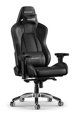 AKRacing Gaming Chair Silla para Videojuegos, Piel sintética de Poliuretano, Master Premium Carbon/Negro, Normal