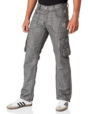 Enzo Losse jeans voor heren, Grijs (Grijs Grijs), 36W / 30L