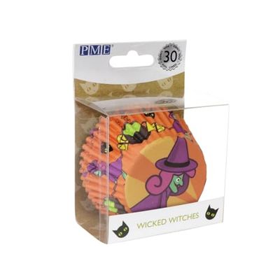 PME Halloween Caissettes à cupcakes en Aluminium - Sorcières Maléfiques (30 pièces)