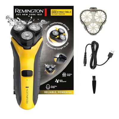 Remington Rasoio elettrico Barba - Utilizzo su asciutto e bagnato - Design in policarbonato molto resistente, lame a doppio binario, rifinitore di precisione comfort + regolabarba, PR1855