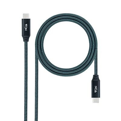 Monkey Ladder Cavo USB 3.2 Gen2x2 20Gbps 5A/100W 4K/60Hz USB-C/M-USB-C/M, colore grigio/nero, 2 m