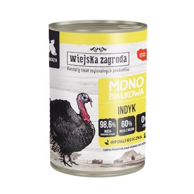 Comida para Gato WIEJSKA ZAGRODA Monoproteína Pavo 400 g - Marca: WIEJSKA ZAGRODA - EAN: 5905342290308