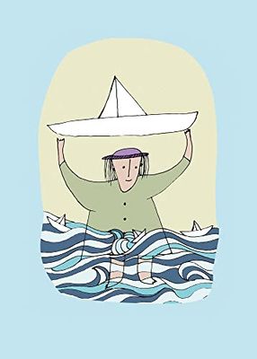 Papper Ship – storlek: 50 x 70 cm – komar, väggmålning, affisch, konsttryck (utan ram), PURE butik
