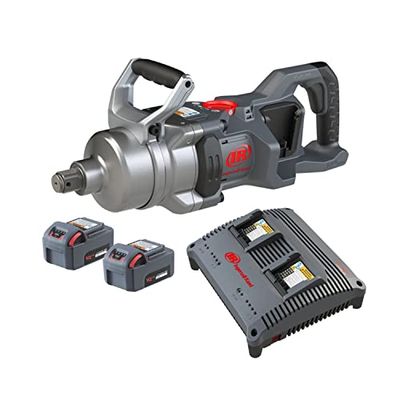Ingersoll-Rand W9491-K2E-EU Llave de Impacto Inalámbrica 1” 20V Potente Yunque Corto con 2 Baterías Litio 5.0Ah y Cargador Doble Profesional