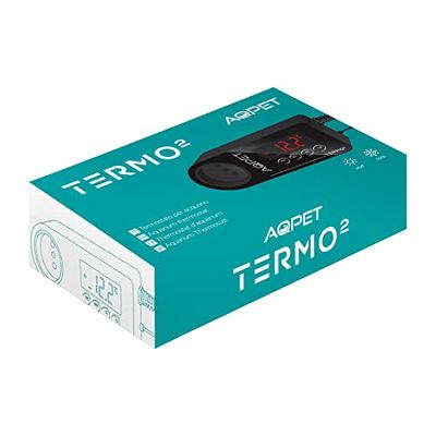 AQPET Thermostaat, thermostaat, voor aquaria, warm, koud, zwart