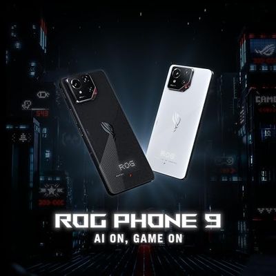 ASUS ROG Phone 9, EU Official, Phantom Black, 12GB RAM 512GB Storage, Snapdragon 8 Elite, 6.78" 185Hz AMOLED, Sony Lytia 700: 50 MP Camera