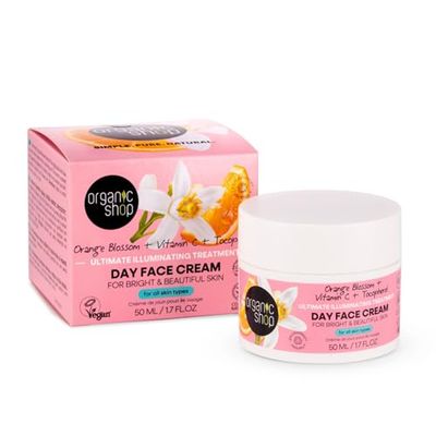 Organic Shop Orange Blossom Skincare Ultimate Illuminating Treatment Day Face Cream, 50 ml