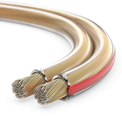 sonero® 20 meter 2 x 0,75 mm² CCA luidsprekerkabel/boxkabel, kleur: transparant