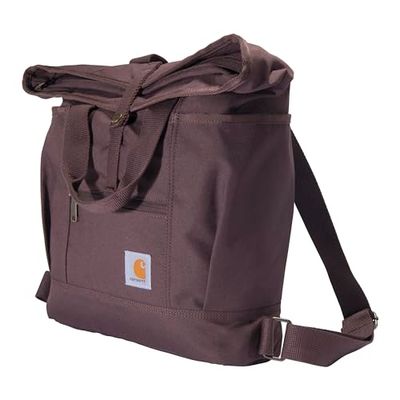 Carhartt - Mochila convertible unisex duradera con correas ajustables y funda para ordenador portátil, Vino, talla única