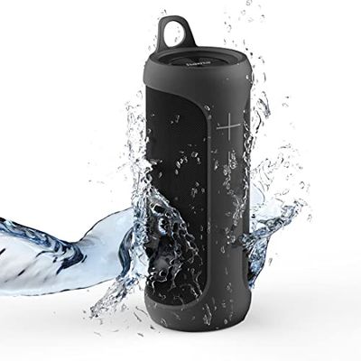 Hama Double Enceinte Bluetooth Portable Waterproof Flottante (Double Enceinte Bluetooth séparables sans Fil, Haut-Parleurs Bluetooth 2en1 TWS, 30 W, Etanche IP67, Batterie 10h, Stéréo) Noir