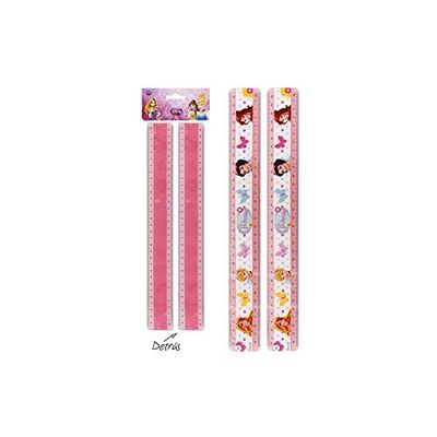 Disney Liniaal 30 cm, prinses, 2 stuks.