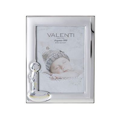 Valenti&Co Fotolijst van zilver, 13 x 18 cm, ideaal als cadeau-idee voor feesten, als doop van een kind.