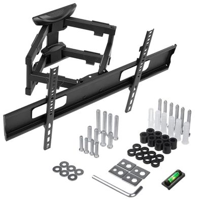 Maclean MC-832A TV-muurbeugel met dubbele arm Universeel voor 32-80" OLED/QLED/LCD/LED/Plasmamonitoren/Televisies Maximale belasting tot 50 kg Max. VESA 600x400mm