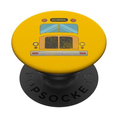 Disfraz de Halloween divertido y perezoso de simulación que soy un autobús escolar PopSockets PopGrip Adhesivo