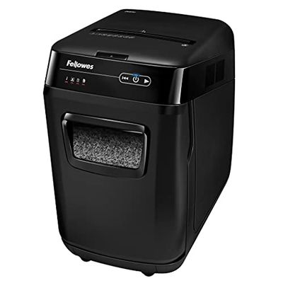 Fellowes Destructeur de Document Automax 200M- Coupe Croisée 200 Feuilles Destructeur Idéal pour Un Environnement Professionnel Ou Usage Domestique