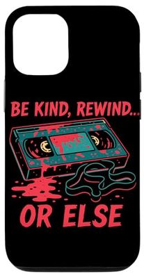 Be Kind Rewind Or Else Horror Retro VHS Case for iPhone 12/12 Pro