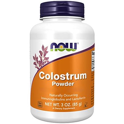 Now Foods Colostro, 1400 mg, 85 g di polvere, al gusto di vaniglia, Testato in laboratorio, Senza glutine, Senza soia, Non OGM