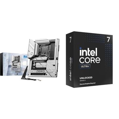 MSI Z790 Project Zero Carte mère + Intel® Core™ Ultra 7 265KF processeur pour PC de Bureau 20 cœurs
