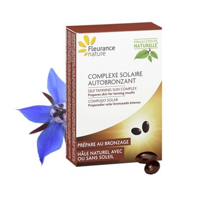 Fleurance Nature- Complexe Solaire autobronzant- complément alimentaire- 30 capsules- 30 jours- formule d'origine naturelle-13328