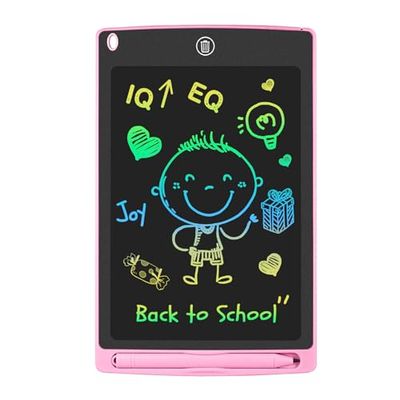 GUYUCOM LCD Kids Doodle Board, 8.5 Inch Electronic Writing Tablet with Lock Function, Erasable Doodle Drawing Pad for Kids Toys Birthday Gifts (Pink)