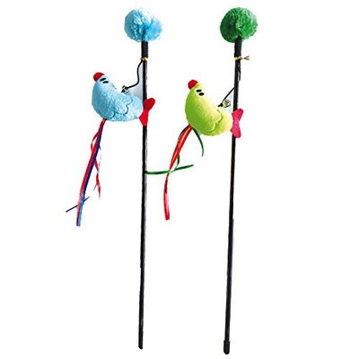 CROCI Bird Jeu Baguette pour Chat Couleur Assortie 45 cm