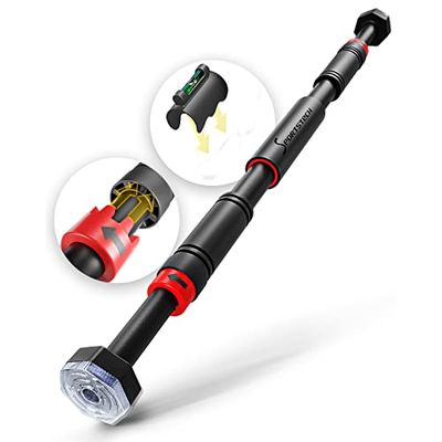 Barra di trazione con innovativa funzione di bloccaggio | sicura & veloce senza viti nel telaio della porta | fino a 200 kg | regolabile fino a 90 cm | SPORTSTECH KS260 / KS270 incl. eBook