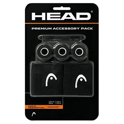 HEAD Unisex - Volwassen Premium Accessoirepakket, Zwart, Eenheidsmaat
