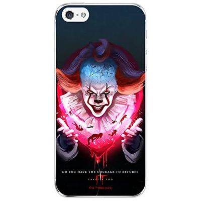ERT GROUP mobiel telefoonhoesje voor Iphone 5/5S/SE origineel en officieel erkend Horror patroon It 020 optimaal aangepast aan de vorm van de mobiele telefoon, hoesje is gemaakt van TPU